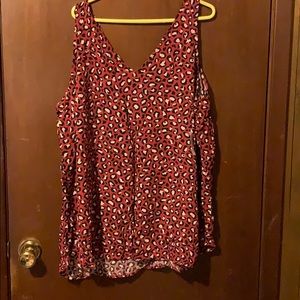 Sleeveless Leopard Print Top